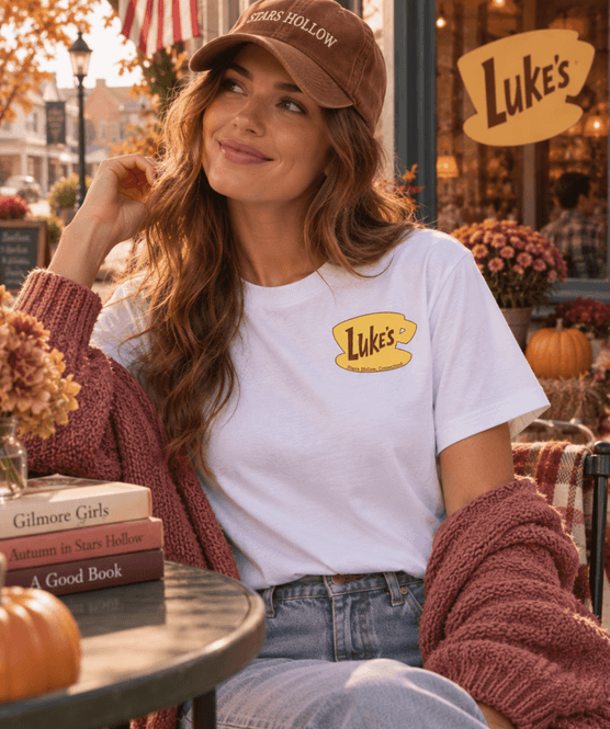 Hovedbilde T-SKJORTE – Luke’s Diner – Frøken Rosa 