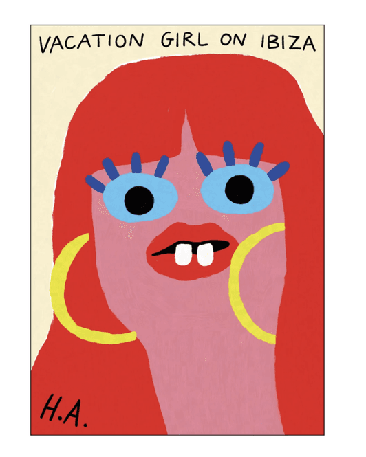 Hovedbilde PLAKAT – Vacation Girl on Ibiza – 50 x 70 cm ...