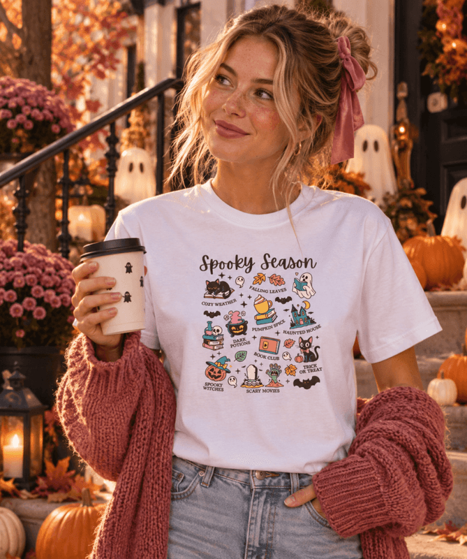 T-SKJORTE – Spooky Season – Frøken Rosa 