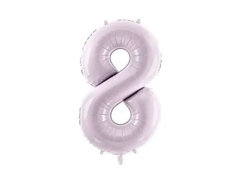 FOLIEBALLONG – Tall 8 – Lys lilla – 72 cm – PartyDeco