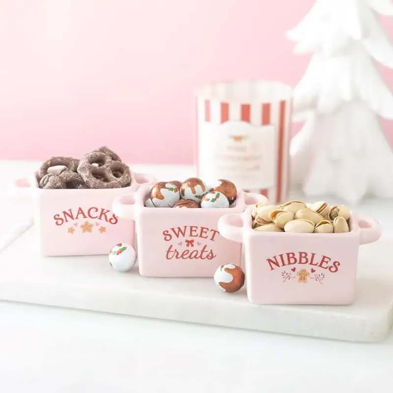SNACKSKÅLER – Rosa – 3 pk – Something Different