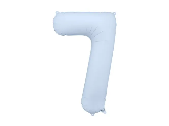 Hovedbilde FOLIEBALLONG – Tall 7 – Lyseblå – 86 cm ...