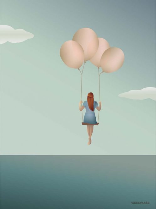 Hovedbilde PLAKAT - Ballong Drøm - Vissevasse 50 x 70 cm.