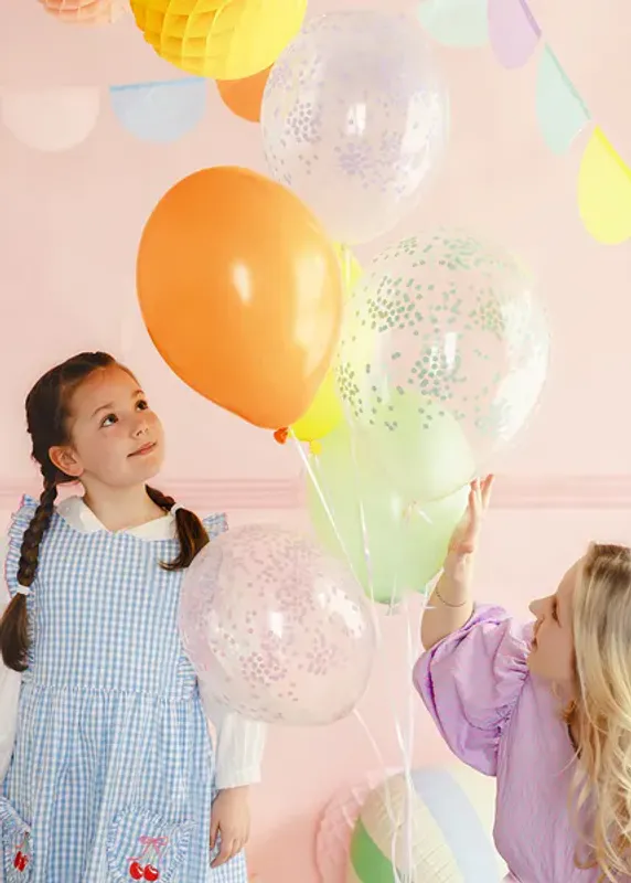 BALLONGER - Konfetti - Pastell - 6 pk - PartyDeco