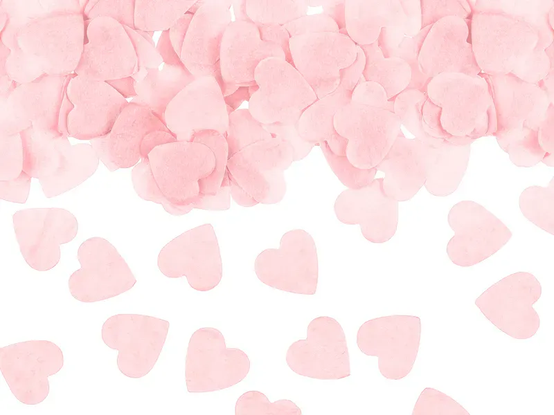 KONFETTI – Hjerter lys rosa – PartyDeco