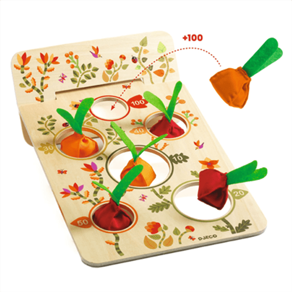 Hovedbilde SPILL – Kastespill i tre med gulrøtter – Djeco