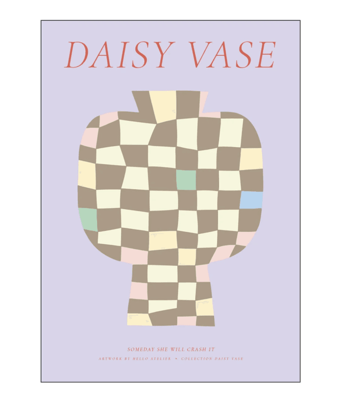 PLAKAT – Daisy Vase 05 – 30 x 40 cm – Hello Atelier