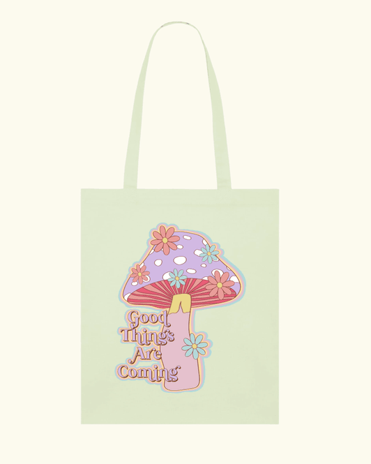 Hovedbilde TOTEBAG – Stem Green – Good Things Are Coming ...