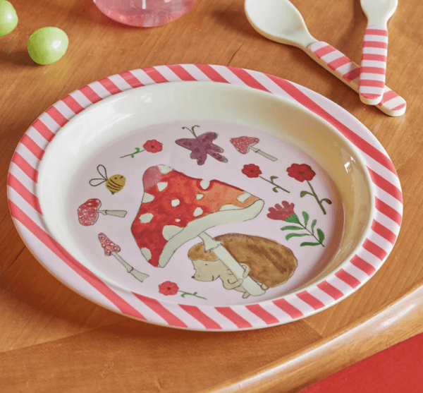 Hovedbilde ASJETT – Happy Forest Print – rød – Rice