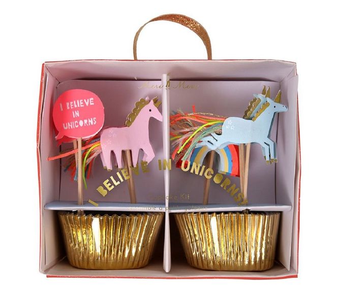 Hovedbilde MUFFINSSETT – Enhjørning og Regnbue – Meri Meri