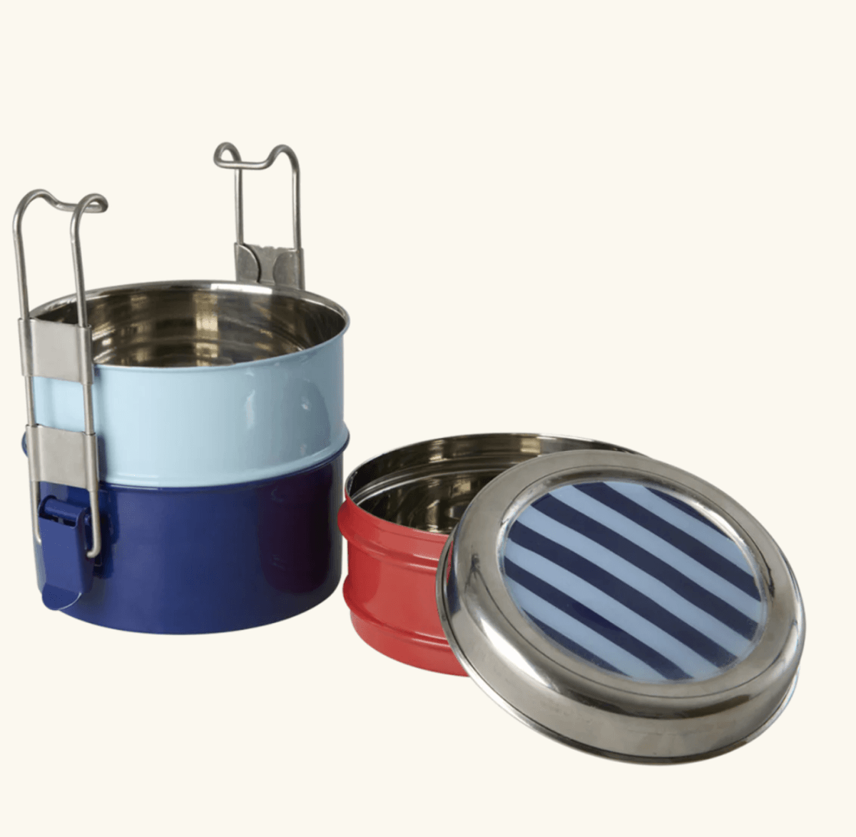 MATBOKS – 3 etasjer med striper – Rice