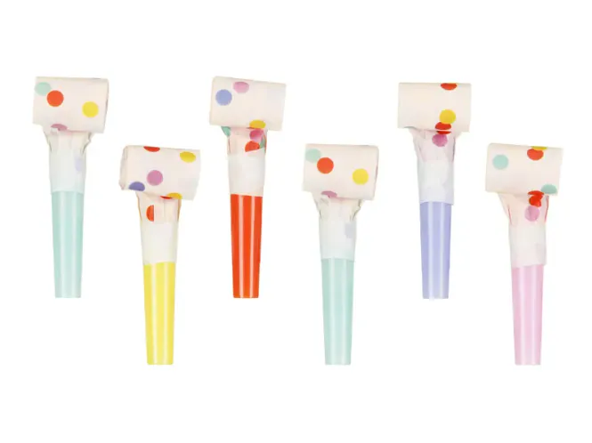 Hovedbilde PARTYFLØYTER - Konfetti - 6 pk - PartyDeco