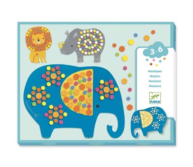 Hovedbilde HOBBYSETT – Mosaikk med jungeldyr – 3 tavler ...