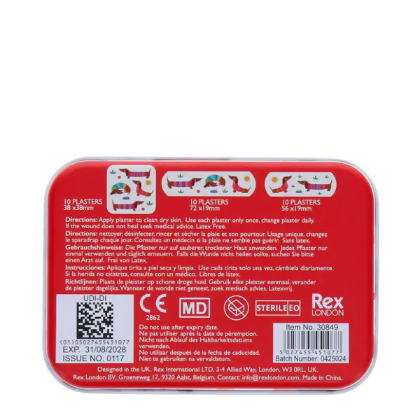 Hovedbilde PLASTER – Dachshund – 30 stk – Rex London