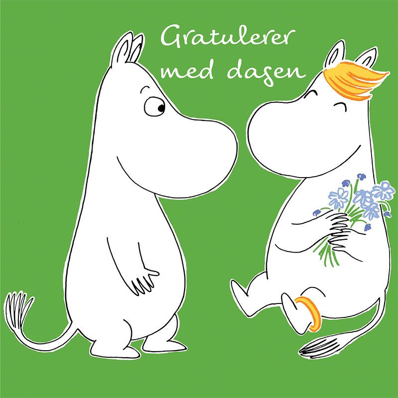 MUMMIKORT - Grønn - Gratulerer med Dagen