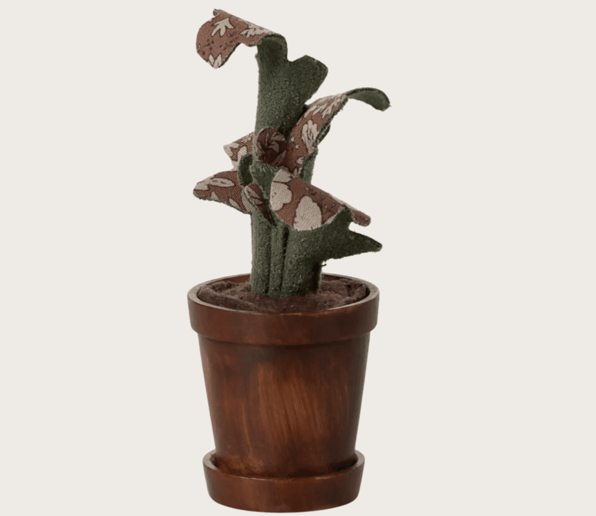 BLOMSTERPOTTE MED PLANTE – Grønn med mønster – Maileg