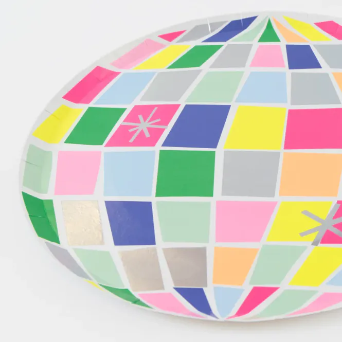 Hovedbilde PAPPTALLERKENER – Discokule – 8 stk – ...