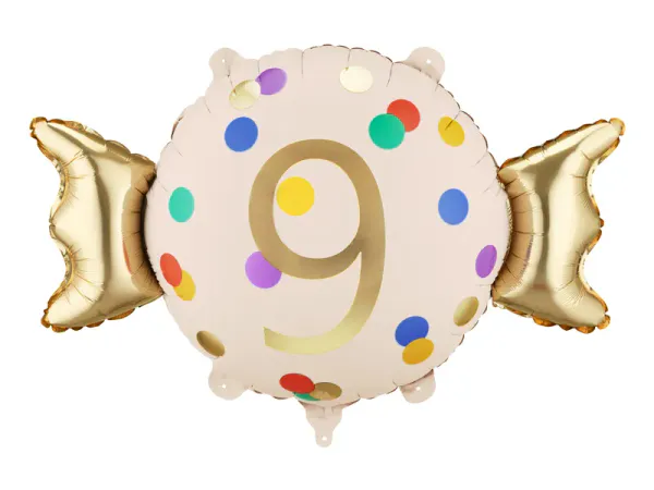 Hovedbilde FOLIEBALLONG – Candy Dots – Tall 9 – ...