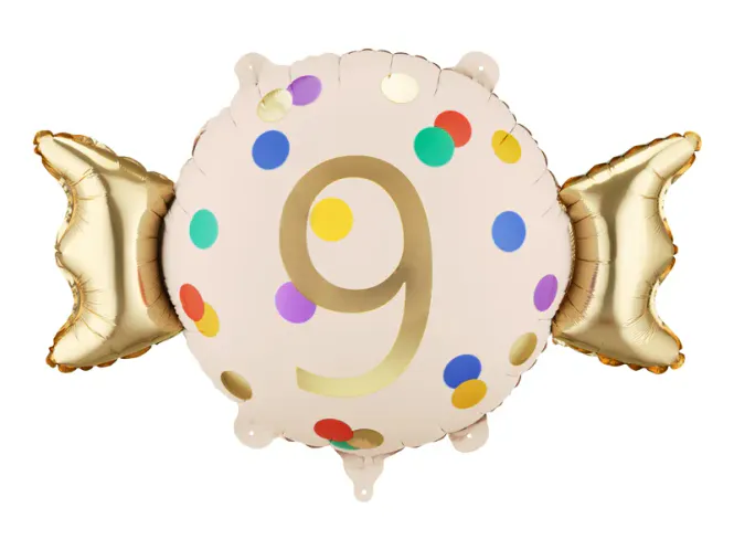 Hovedbilde FOLIEBALLONG – Candy Dots – Tall 9 – ...