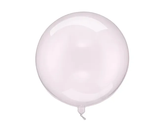 Hovedbilde FOLIEBALLONG – Rund transparent rosa – ...