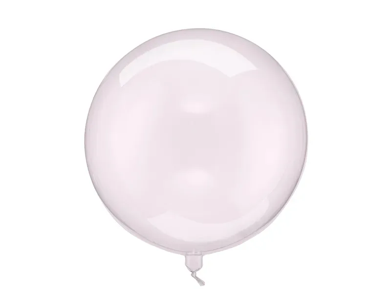 FOLIEBALLONG – Rund transparent rosa – PartyDeco