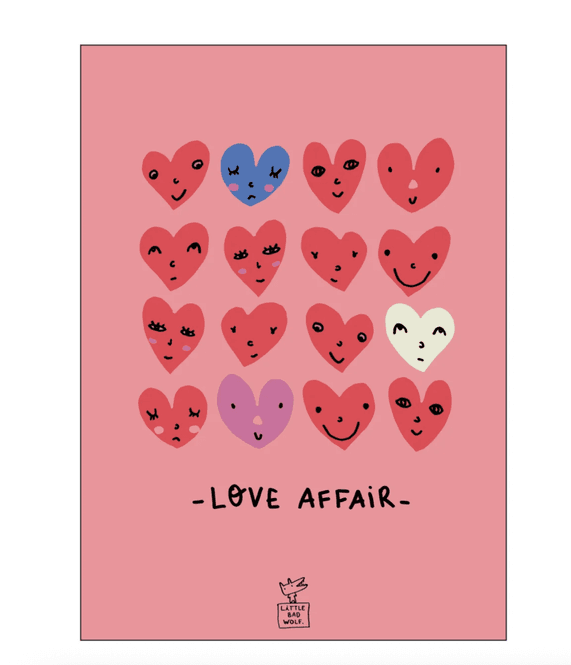 Hovedbilde PLAKAT – Love Affair – 30 x 40 cm – ...