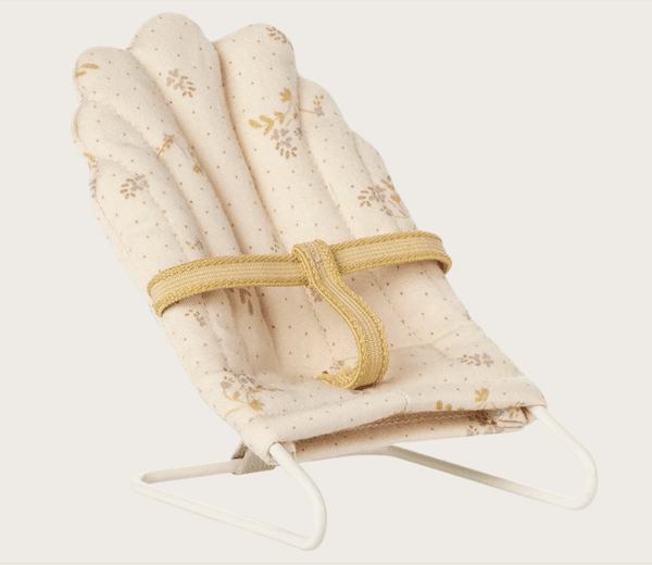 Hovedbilde VIPPESTOL TIL MICRO-KANIN – Offwhite med blomster ...