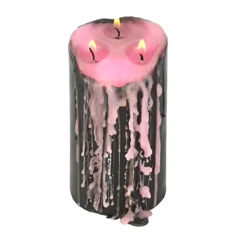STORT KUBBELYS – Svart med rennende rosa – Something Different