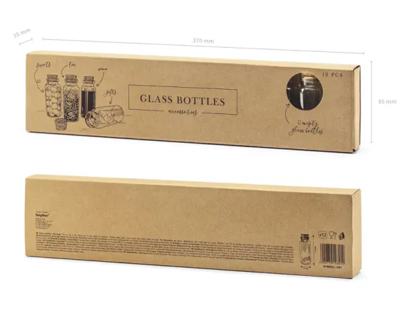 Hovedbilde GLASSFLASKER – Små med kork til fest & kreativ pynt ...