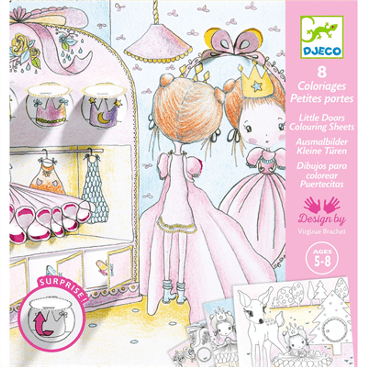 FARGELEGGINGSARK – Ballerina – 8 ark – Djeco