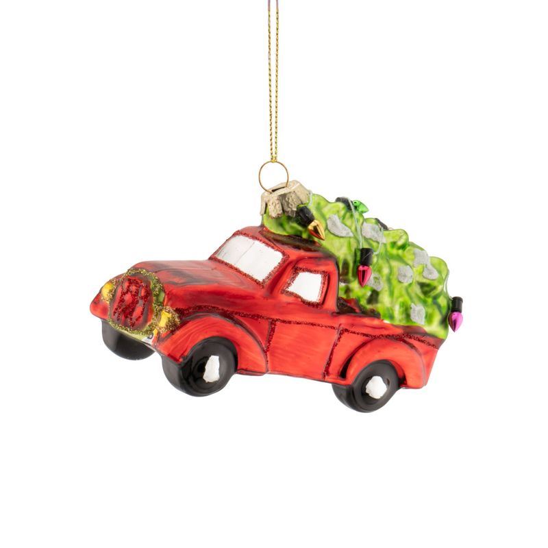  JULETREPYNT – Rød pickup med juletre – Sass & Belle