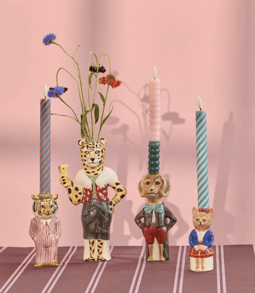 Hovedbilde LYSSTAKE – Katt i rutete skjørt – Rice x ...