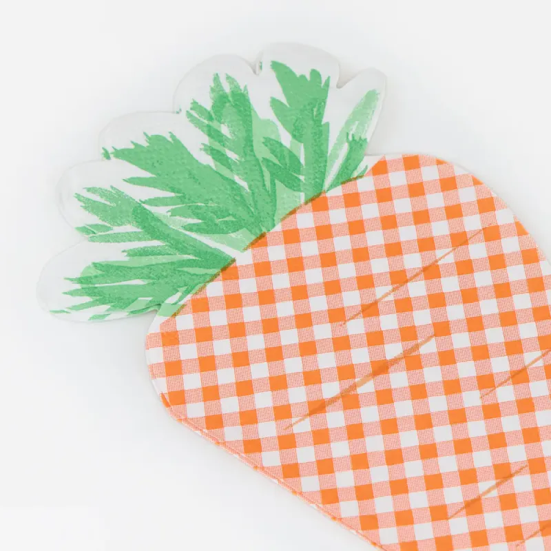 SERVIETTER – Rutete gulrot – 16 stk – Meri Meri