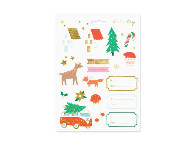 Hovedbilde PAKKEKLISTREMERKER TIL OG FRA – Winter Forest – ...