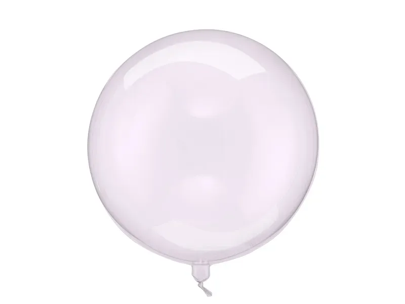 FOLIEBALLONG – Rund transparent lilla – PartyDeco