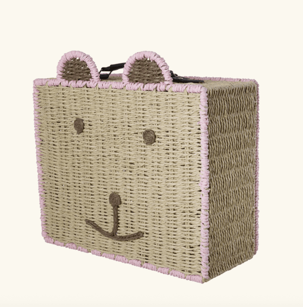 Hovedbilde KOFFER T – BJØRN MED ROSA KANT – RICE