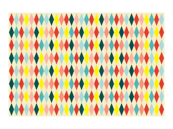 Hovedbilde PAPIRDUK – Fargerike diamanter – 1 pk – ...