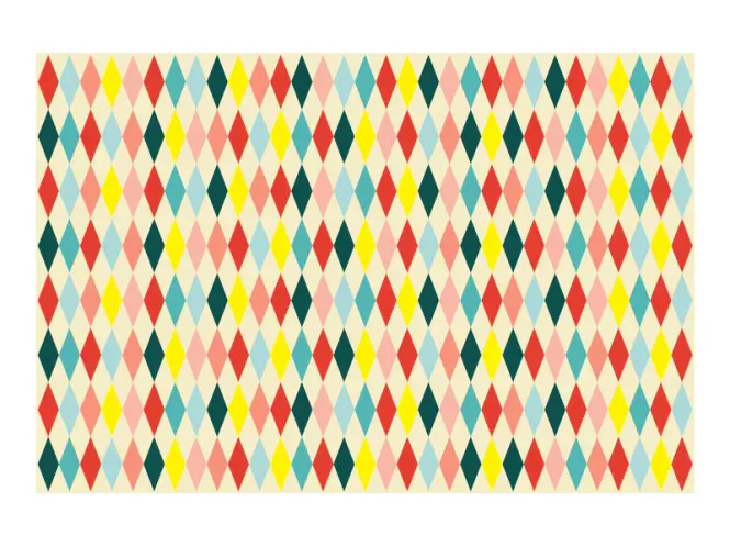 Hovedbilde PAPIRDUK – Fargerike diamanter – PartyDeco