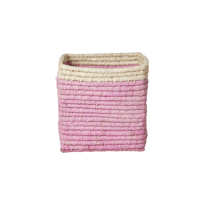 Hovedbilde LITEN KURV – Rosa med naturkant – Rice