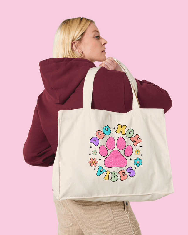 SHOPPINGBAG –  Dog mom – Festligetrykk