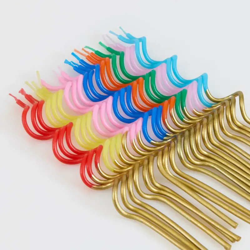KAKELYS – Fargerik med gull – 20-pk – Meri Meri