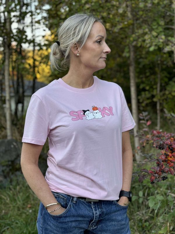 T-SKJORTE – Spooky – Medium Fit – Festligetrykk