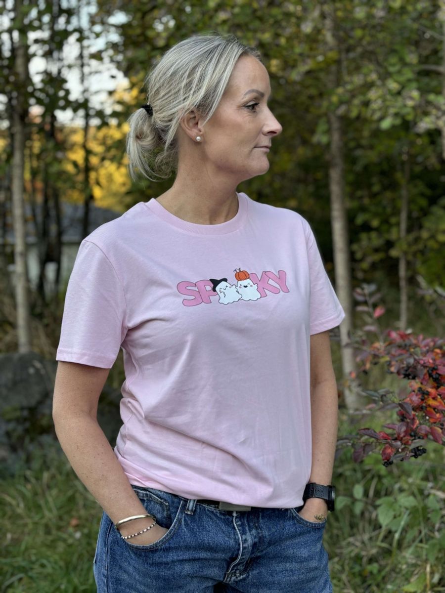 T-SKJORTE – Spooky – Medium Fit – Festligetrykk