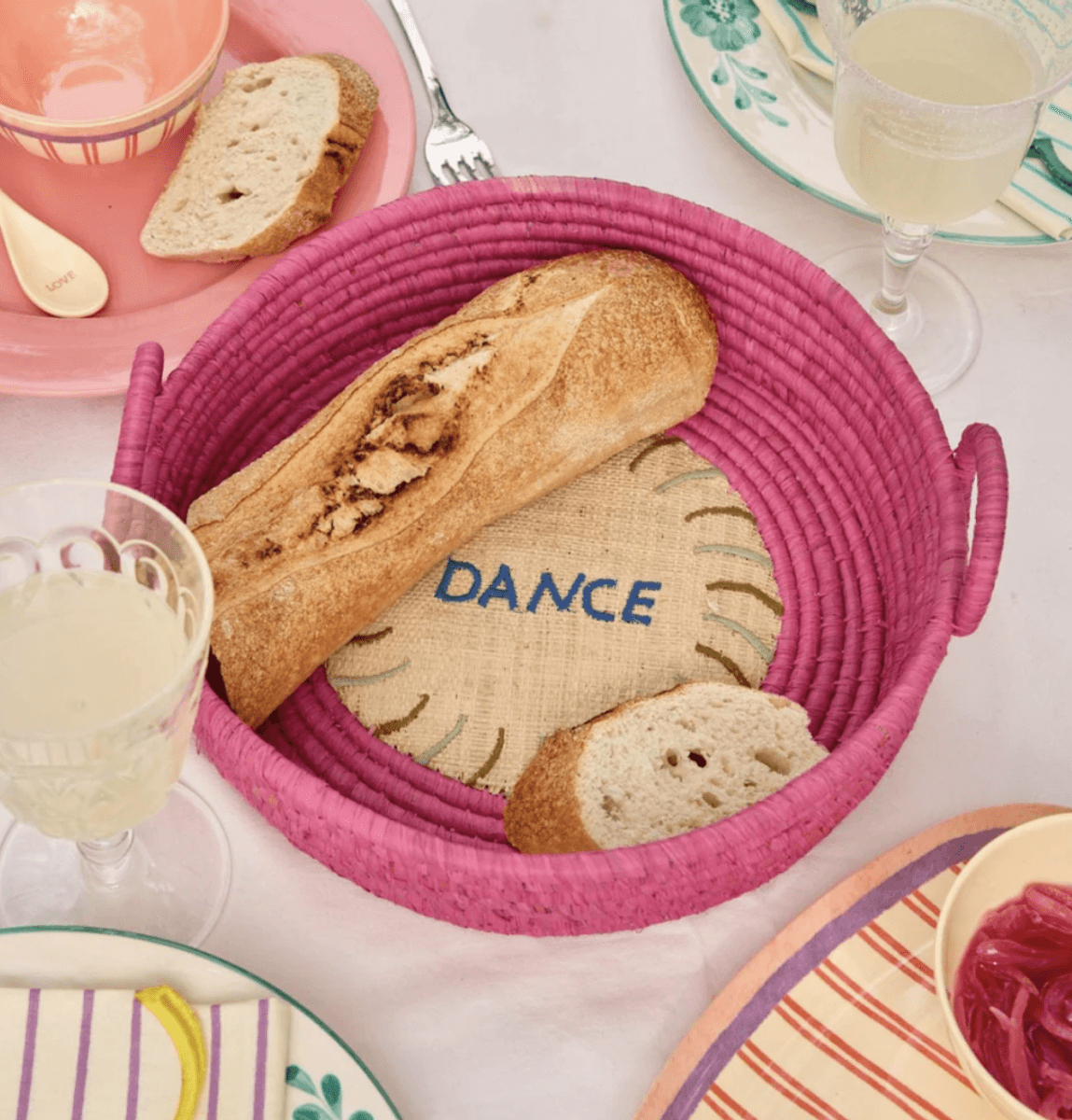 BRØDKURV – Rosa med Dance – Rice
