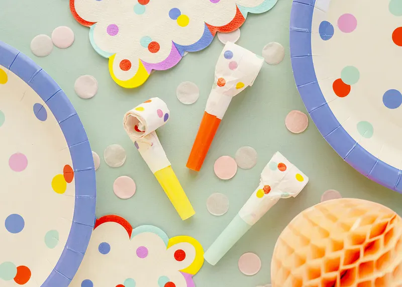 PARTYFLØYTER - Konfetti - 6 pk - PartyDeco