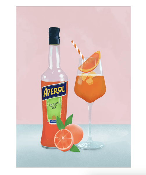 Bilde av PLAKAT - Aperol Spritz - 30 X 40 cm. - Petra Lizde