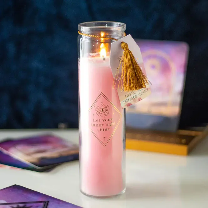 Hovedbilde STEARINLYS – Mystic Rose med Rosenkvarts – ...