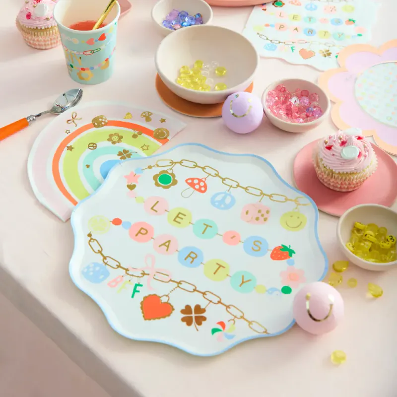 PAPPTALLERKNER – Let's Party Charms – 8-pk – Meri Meri