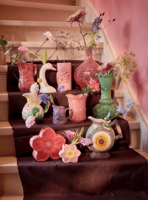 Hovedbilde KERAMIKKVASE - Rosa Hånd - Rice