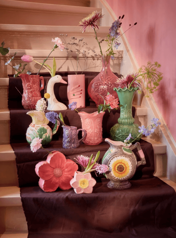 KERAMIKKVASE - Rosa Hånd - Rice